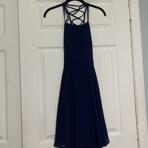 NWT Lulu’s navy blue strappy dress